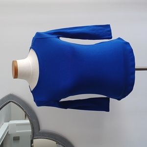 Charter Club Womens Blue Long Sleeve Top Size PP